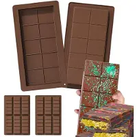 Unyqoos Set van 4 siliconen chocoladevormen voor creatieve en smaakvolle lekkernijen