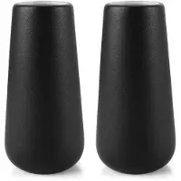 Unyqoos Set van twee stijlvolle zwarte vazen voor moderne interieurdecoratie, Zwart, 2 stucks, 20cm
