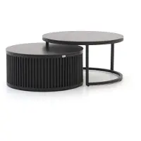 Bellagio + 15% kassakorting | Oriago lounge tuintafelset ø85cm(h:45cm)/ø78cm (h:36cm)
