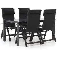 Bellagio + 10% kassakorting | Fermo/Sestino 160cm dining tuinset 5-delig verstelbaar