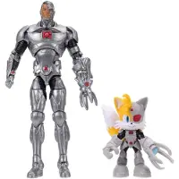 JAKKS Pacific Sonic & DC Tails als Cyborg (6 cm) & Cyborg Actionfiguren (13 cm) Meerkleurige figuren