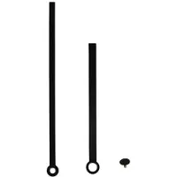Rayher Hobby Materialen Zwarte, moderne wijzers voor klokken, 88 mm / 117 mm