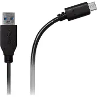Azuri USB Sync- and charge cable - USB Type A to Type C - 2m- zwart
