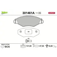 Valeo 301461A Remblokken