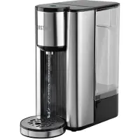 DistinQ Heetwaterdispenser - 2.5L - RVS - BPA vrij - 2600W - 30x15x30 cm - Zwart|Zilver