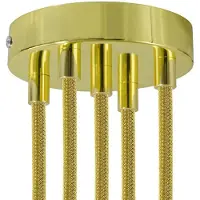 Creative Cables Krm575fgoterm Metalen Cilindrische Lamp Plafondrozet Kit