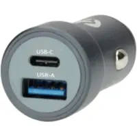 Nedis Autolader | 48 W | USB-A en USB-C | 2 uitgangen | Zwart - CCH1C1A48WBK