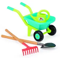 Ecoiffier Kruiwagen met Tuingereedschap - 4dlg.