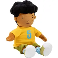 Bambolino toys Fien & Teun knuffel Sem - pluche 35 cm - boerderij thema - geschikt vanaf 0 jaar