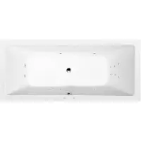 Polysan Krysta Whirlpoolbad, 180x70x39cm, Attraction Hydro, chroom