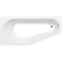 Polysan Projekta Whirlpoolbad links, 160x80x44cm, Active Hydro, chroom