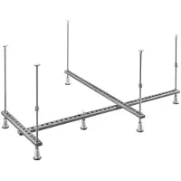 Polysan Ondersteuningsframe voor asymmetrisch bad 150x75cm, links/rechts