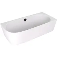 Polysan Sussi R kunstmarmer vrijstaand hoekbad 160x70x49,5cm, mat wit