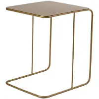 CALICOSY Bijzettafel met metalen blad h46 cm owen
