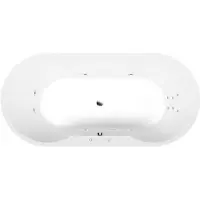 Polysan Io Whirlpoolbad, 180x85x49cm, Attraction Hydro, chroom