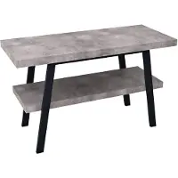 Sapho Twiga wastafeltafel 120x72x50 cm, zwart mat/cement