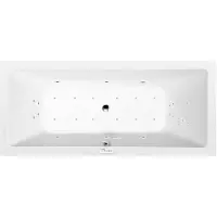 Polysan Krysta Whirlpoolbad, 180x70x39cm, Highline Hydro-Air, chroom