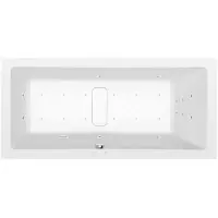 Polysan Marlene Whirlpoolbad, 200x90x48cm, Attraction Hydro-Air, chroom