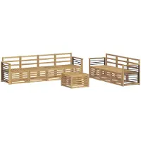 vidaXL Sofa-Sets Massief Acacia Hout