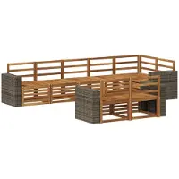 vidaXL Sofa-Sets Massief Acacia Hout