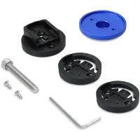 Kwmobile Beugelhouder, compatibel met Garmin Edge / Bryton Rider / CatEye - Fietscomputerhouder - Voorvorkhouder, bevestiging aan de bovenkant van de voorvork