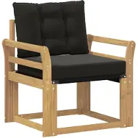 vidaXL Buitensofa Massief Acaciahout en Textilene Wit