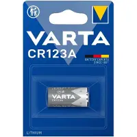 Varta CR123A - Lithium batterij - 1600mAh - Werkt tot 5x langer dan alkaline - Zilver
