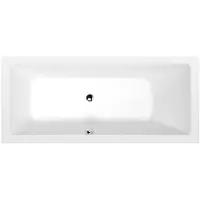 Polysan Mimoa Rechthoekig bad 170x80x39cm, mat wit