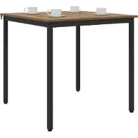 vidaXL Eettafel, 80 x 80 x 75 cm, houtvezel, Artisan-eikenhout