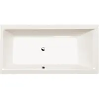 Polysan Cleo Rechthoekig bad 180x90x48cm, ivoor