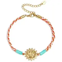 Yehwang Armbanden met touwbedeltjes, bloemenmotief, casual, vakantie/strand, romantische serie, damessieraden