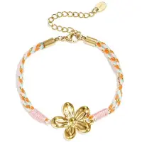 Yehwang Armbanden met touwbedeltjes, bloemenmotief, casual, vakantie/strand, romantische serie, damessieraden