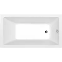 Polysan Noemi Rechthoekig bad 160x80x39cm, mat wit
