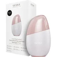 GESKE SmartAppGuided Cool & Warm Eye & Face Massager | 7 in 1 | Multi-stimulator | Gezicht & nek | Batterijloos koelen en warmen | Verstevigt en ontspant | Eye-Nose Area Targeted Design