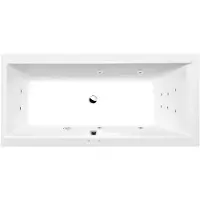 Polysan Cleo Whirlpoolbad, 160x75x48cm, Attraction Hydro, chroom