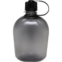 MFH - US Veldfles - zwart-transparant - 1Ltr. - BPA-vrij