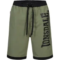Lonsdale Zwemshorts 'Clennell' olijfgroen / zwart