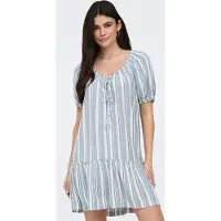 ONLY Jurk 'ONLGoa' duifblauw / wit