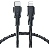 JOYROOM Kleine USB C naar Lightning Kabel - 0.25m - Snellader - Zwart