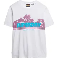 Superdry Shirt turquoise / braam / wit