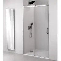 Polysan Thron Round Douchedeur 150cm, ronde rollen, helder glas