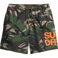 Superdry Zwemshorts kaki / donkergroen / oranje / zwart