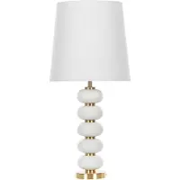 Beliani FRIO - Tafellamp - Wit - Staal