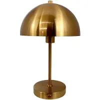 Dyberg Larsen LED-tafellamp Stockholm, dimbaar, brons / oud-messing, Woon-/ Eetkamer, metaal, Scandinavisch, LED tafellamp