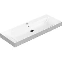 Kerasan Cento Keramische wastafel 120x45cm, wit