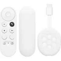 Kwmobile hoes voor afstandsbediening en streamingapparaat - Beschermcase geschikt voor Google Chromecast 2020 4K (not for New-Generation) - Van silicone in wit / wit