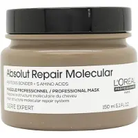 L'Oréal - Absolut Repair Molecular Rinse-off Masker – Voor Zeer Beschadigd Haar