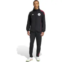 Adidas Ajax Presentatie Trainingspak Full-Zip 2025-2026 Zwart Wit Rood