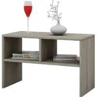 VCM Nachto nachtkastje bijzettafeltje 2 planken eik decor.