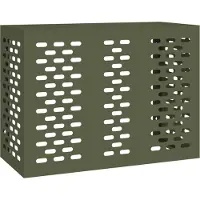 Syfax Airconditioner hoes Olijfgroen 110 x 50 x 80 cm Staal